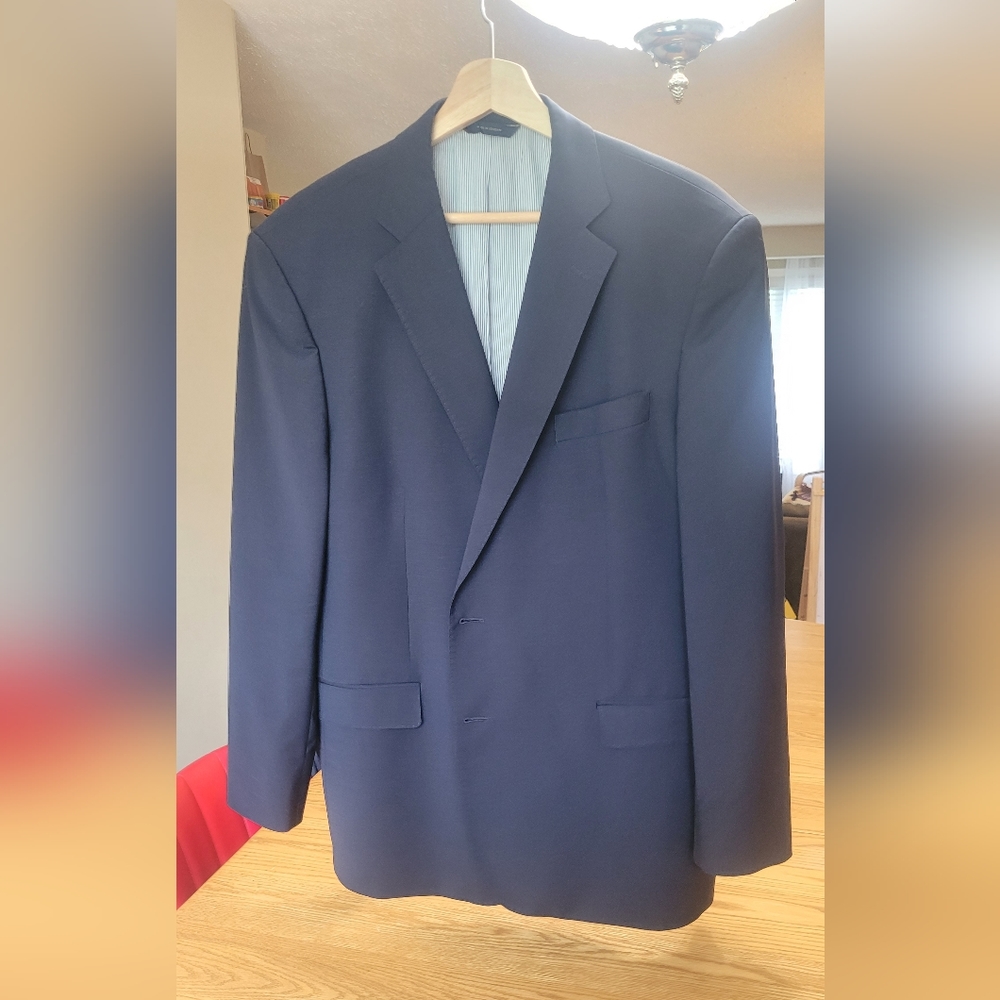 Brooks Brothers Explorer Madison Fit Navy Blue 46R Blazer, Execellent cond.
